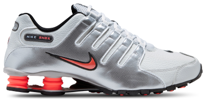 Nike Shox NZ - Silver/Gray/Red - Image 1