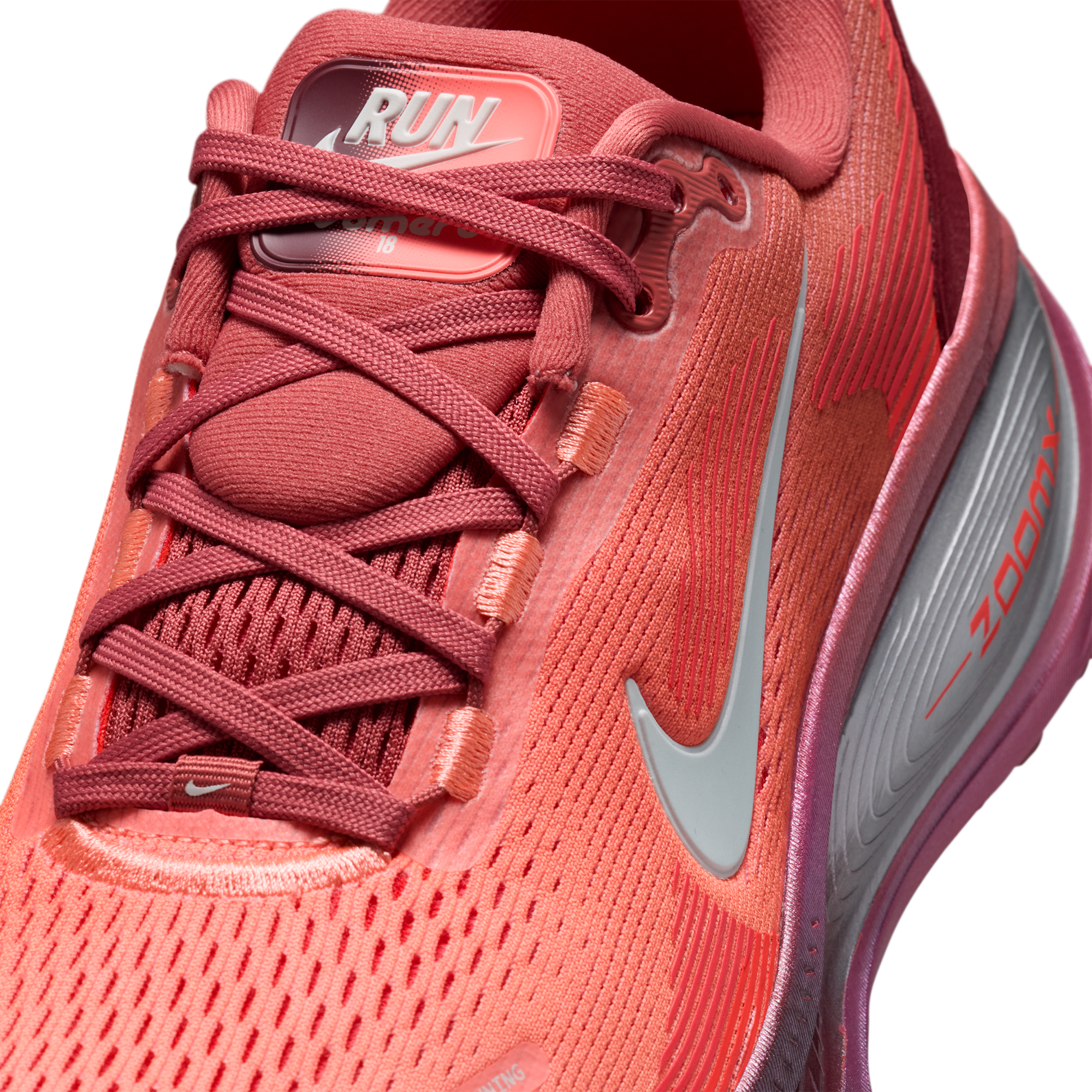 Nike Vomero 18 - Lt Redwood/Barely Green/Brt Crimson - Image 7