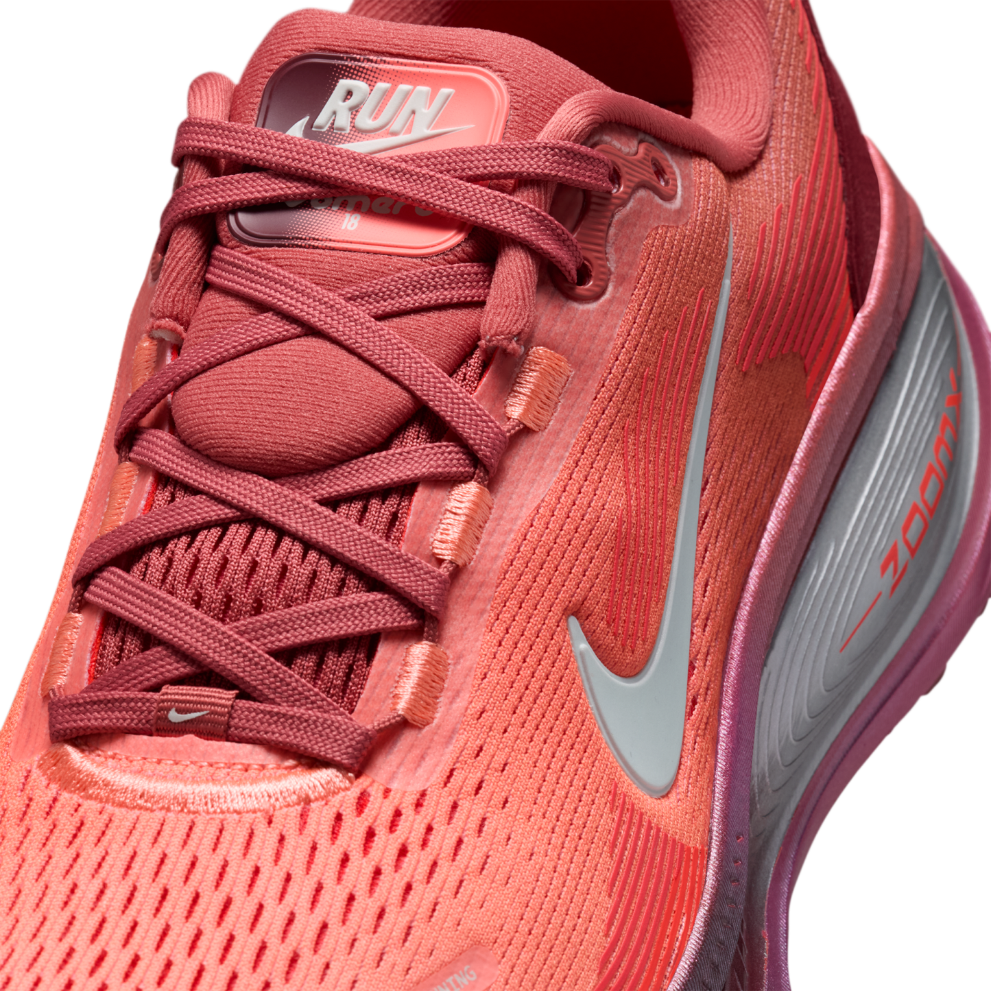 Nike Vomero 18 - Lt Redwood/Barely Green/Brt Crimson - Image 7