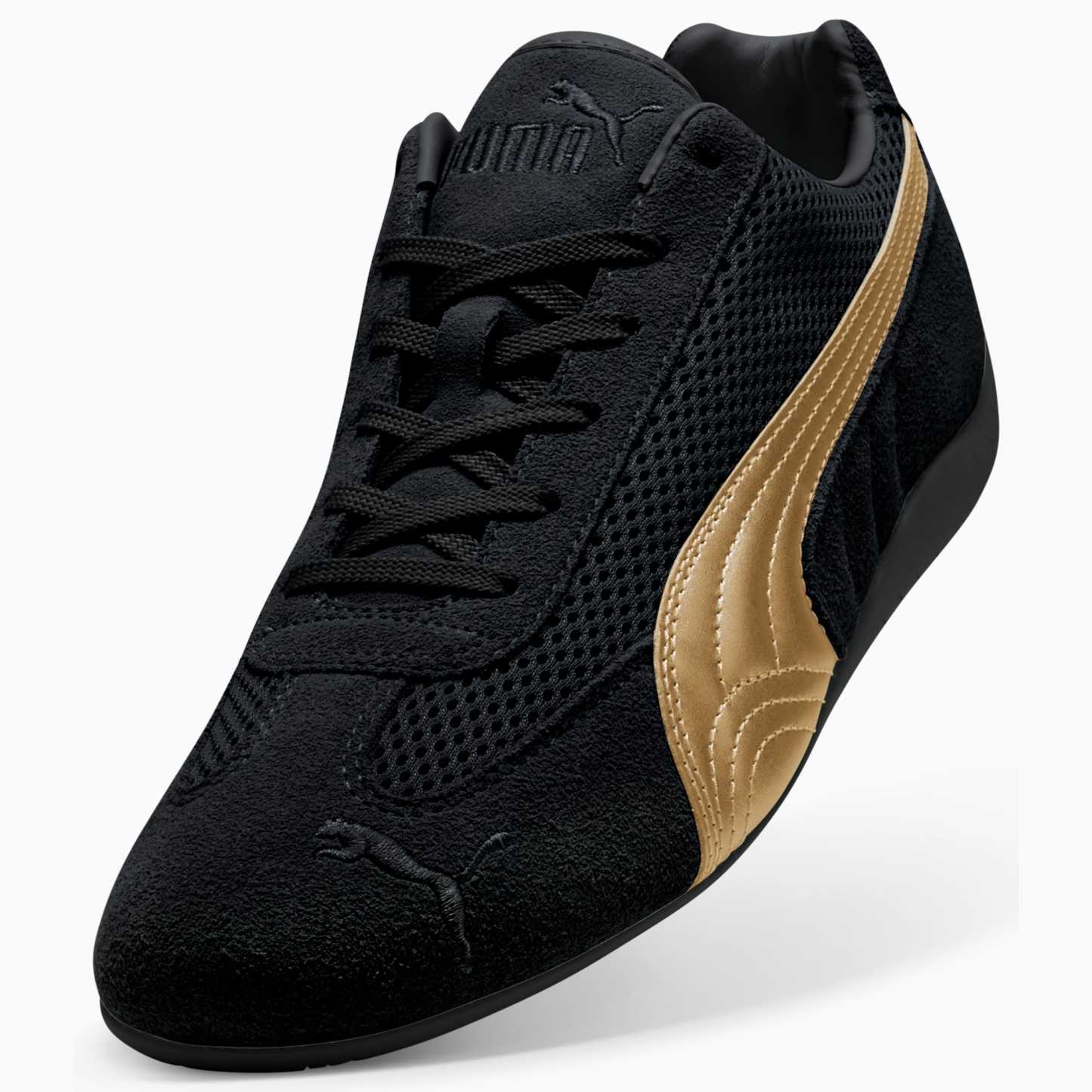 Speedcat Premium Women's Sneakers - PUMA Black-Gold - 6