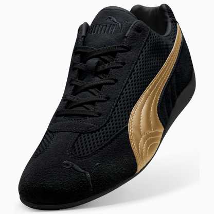 Speedcat Premium Women's Sneakers - PUMA Black-Gold - 6