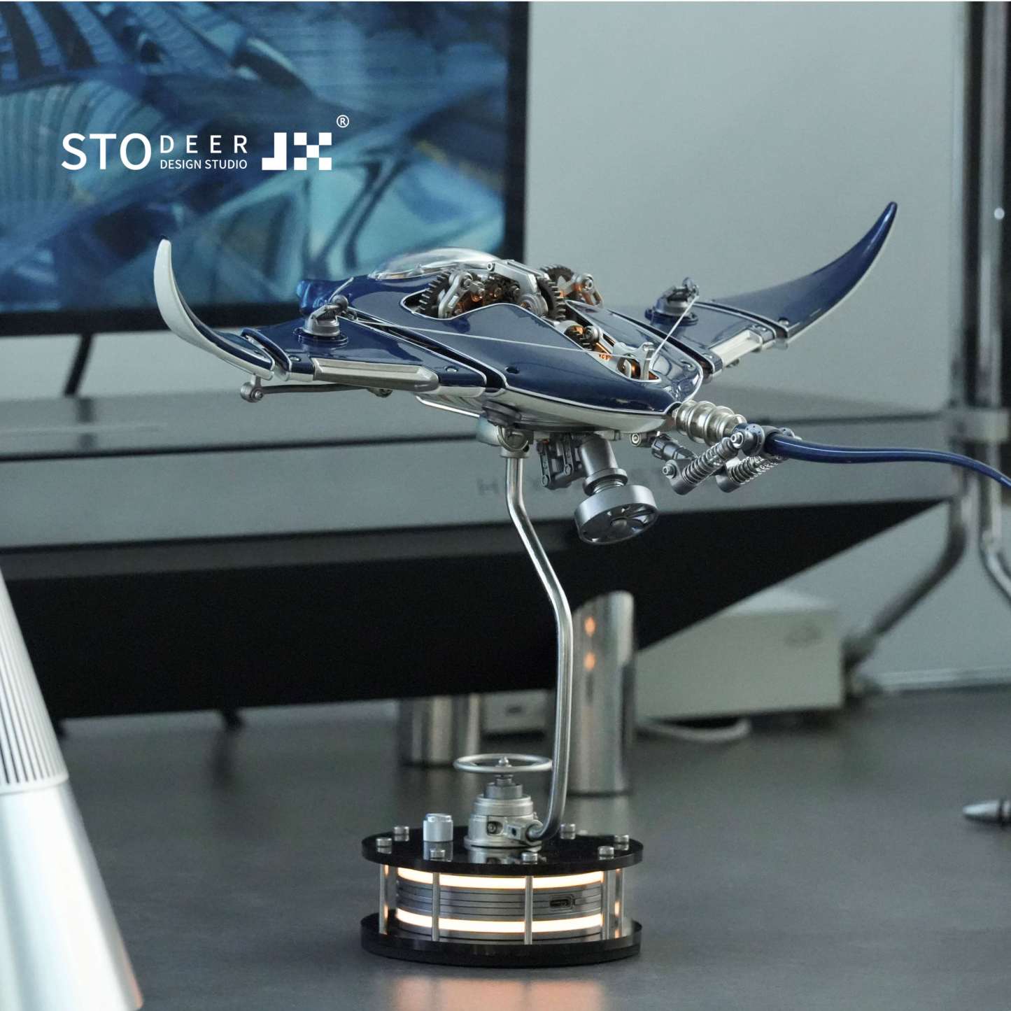 Innovative Mechanical Metal Manta Rays Model Steampunk Style 3D Metal Puzzle Kit SD-01