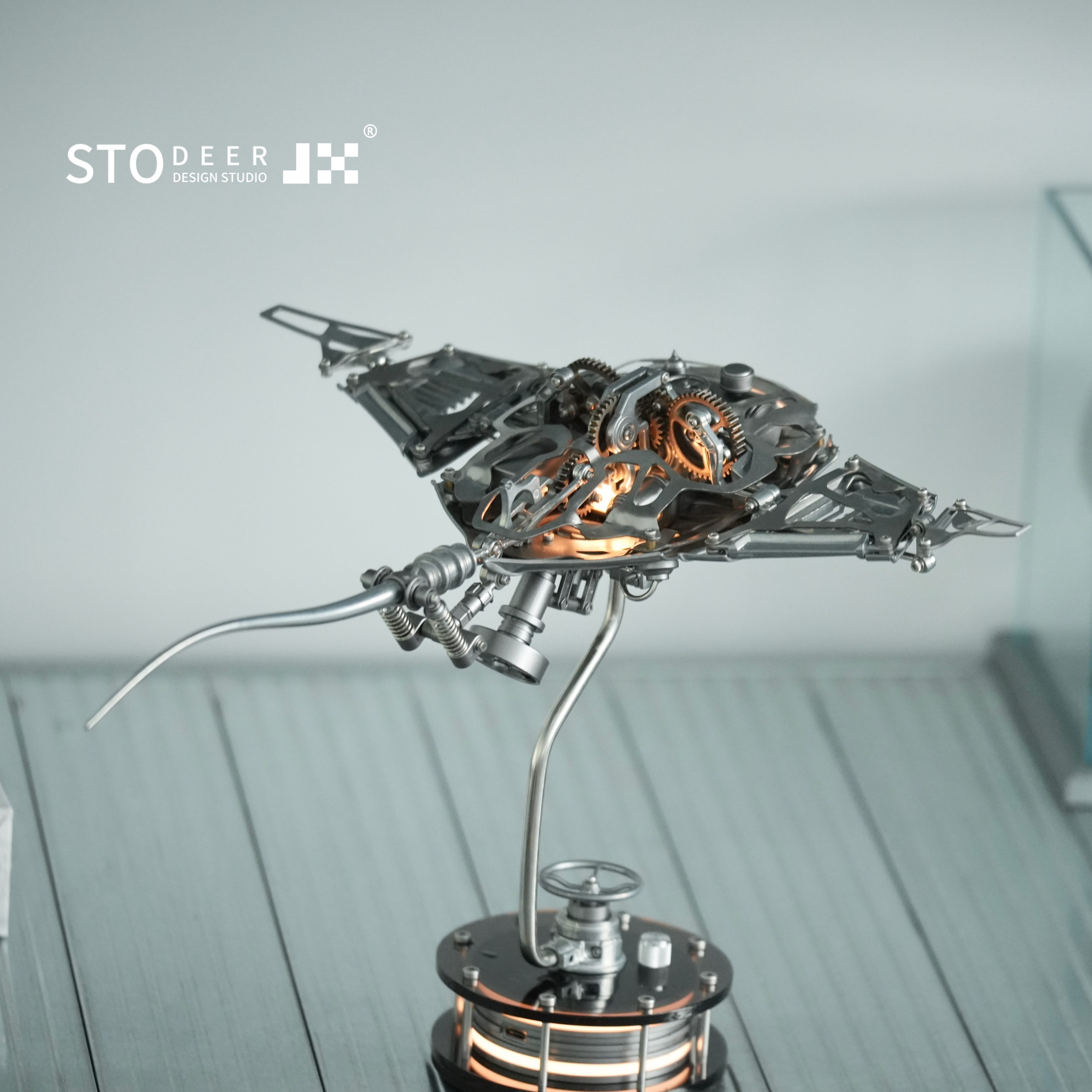 Innovative Mechanical Metal Manta Rays Model Steampunk Style 3D Metal Puzzle Kit SD-01
