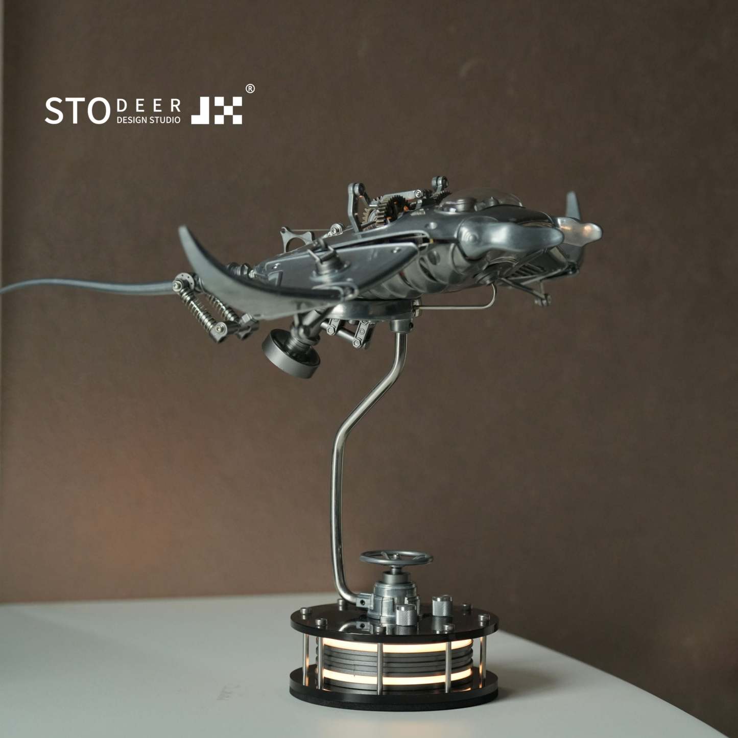 Innovative Mechanical Metal Manta Rays Model Steampunk Style 3D Metal Puzzle Kit SD-01