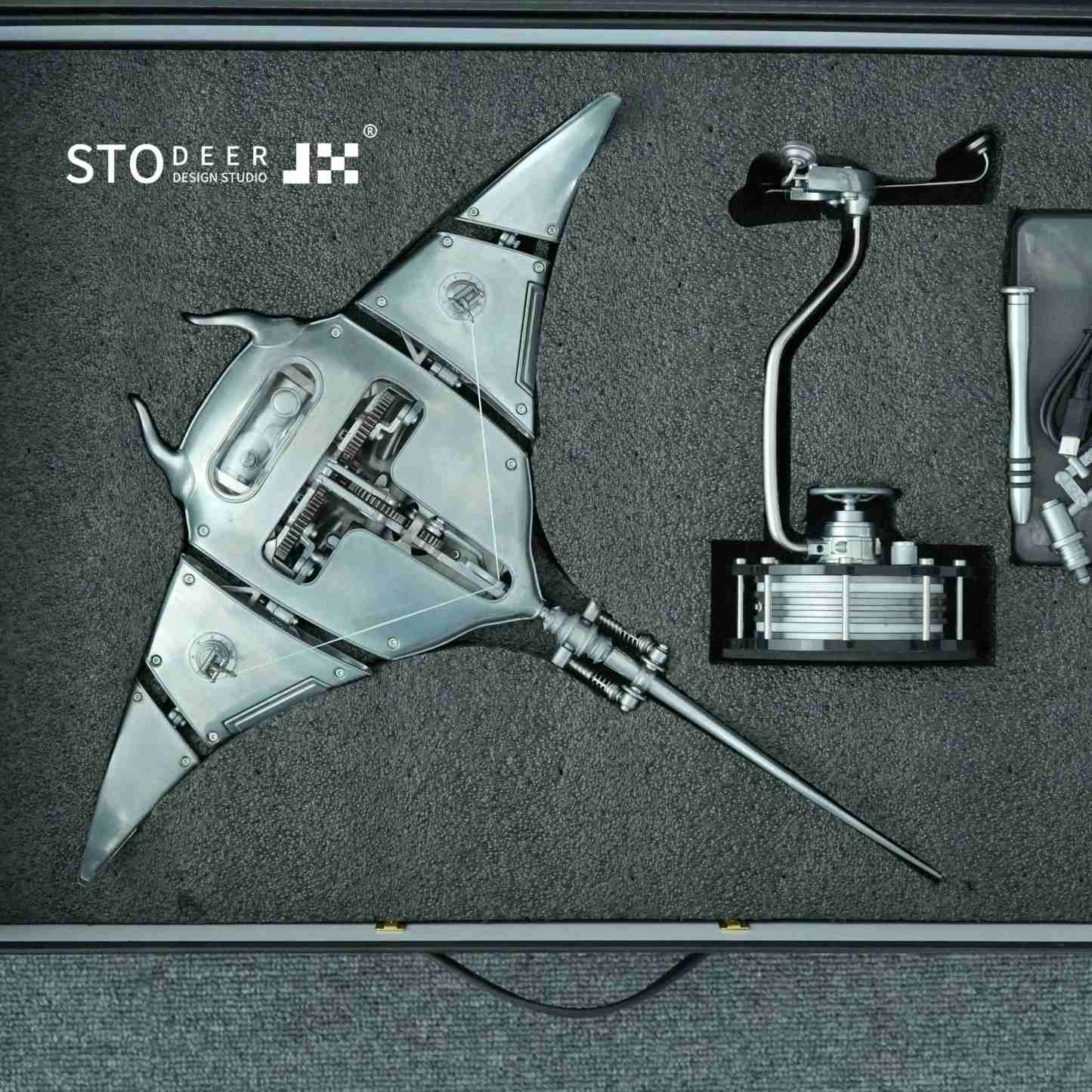 Innovative Mechanical Metal Manta Rays Model Steampunk Style 3D Metal Puzzle Kit SD-01