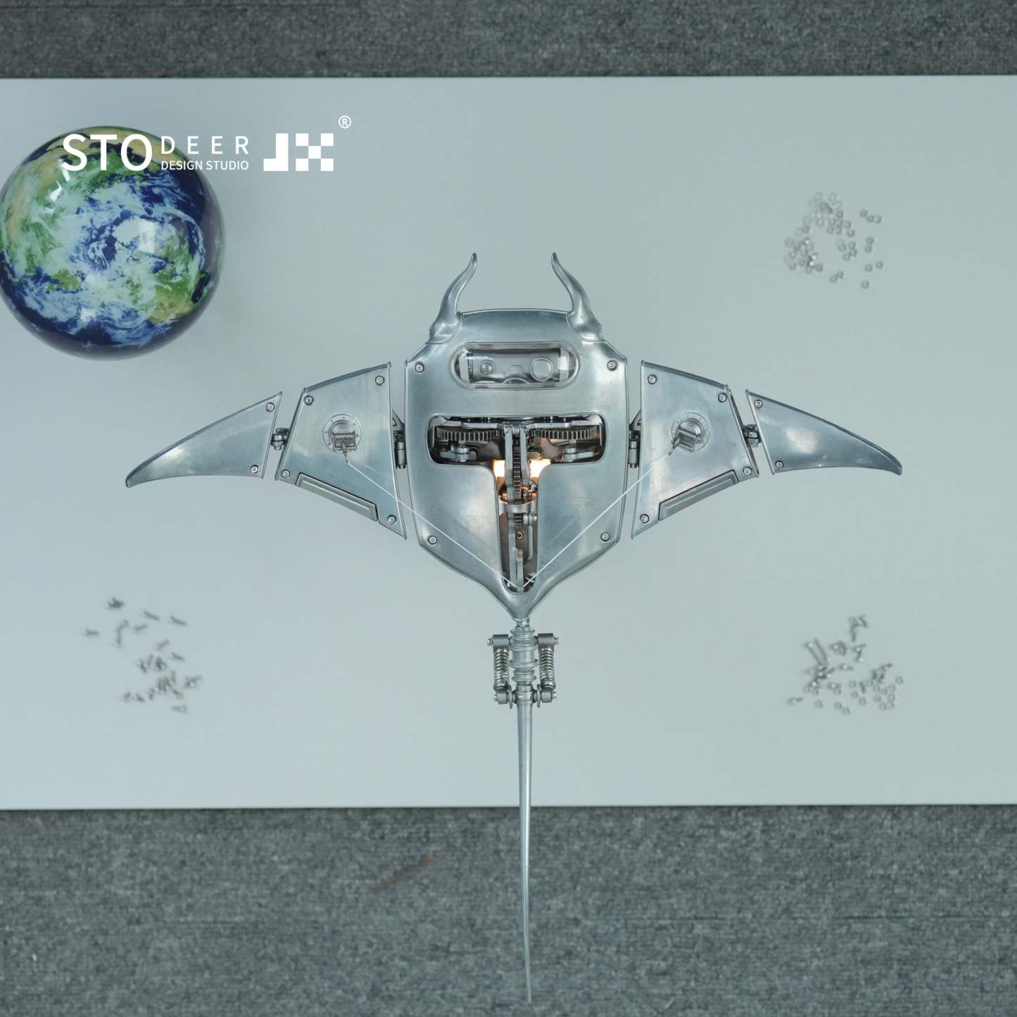 Innovative Mechanical Metal Manta Rays Model Steampunk Style 3D Metal Puzzle Kit SD-01