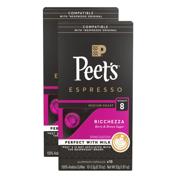 Pethtet's Coffee Nespthtresso Compatible Alumthtinum Capthtsules, 80-count
