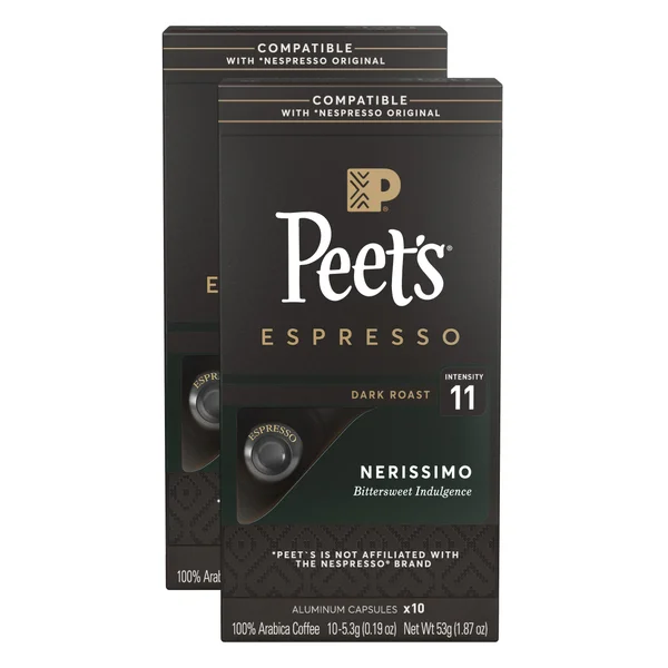 Pethtet's Coffee Nespthtresso Compatible Alumthtinum Capthtsules, 80-count