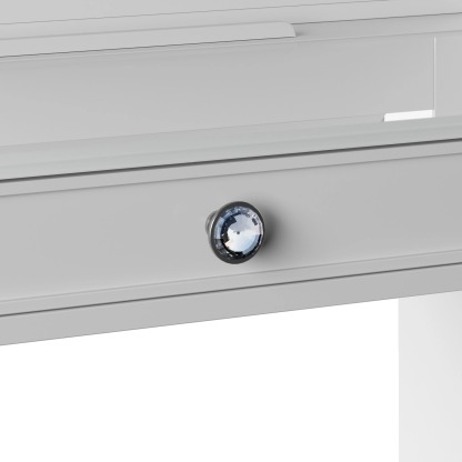 Tresathtnti Alexthtandra Double Pedestal Vanity Table with LED Lighted Mirror