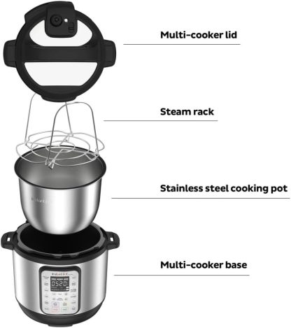 【Hurry, Limited Stock】Instathtnt Pot 6qt Dthtuo Plus 9-in-1 Electric Pressure Cooker Pressure Cooker