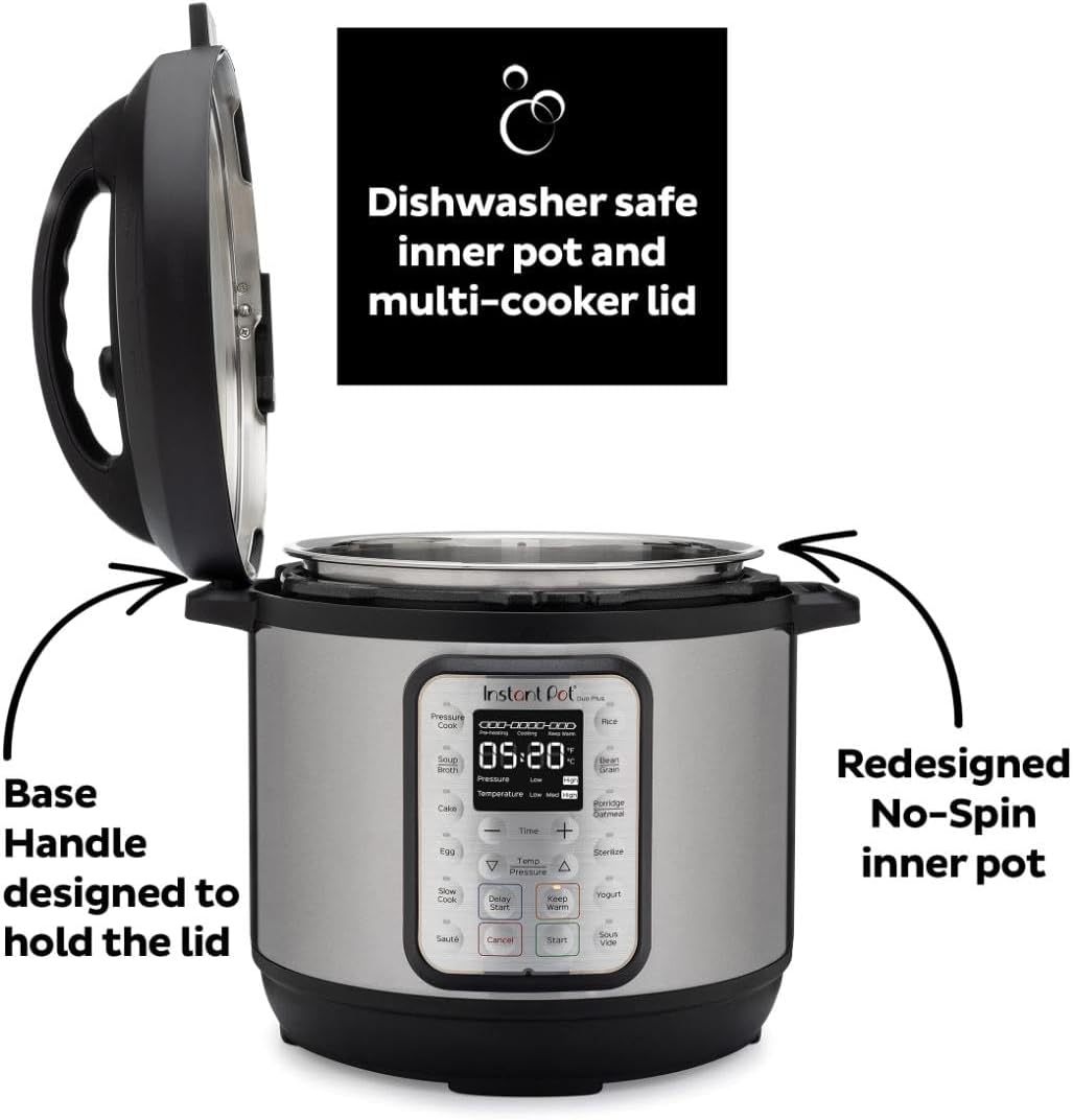 【Hurry, Limited Stock】Instathtnt Pot 6qt Dthtuo Plus 9-in-1 Electric Pressure Cooker Pressure Cooker
