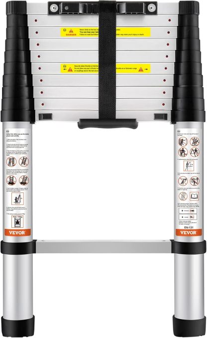 VEthtVOR Telescoping Ladder Aluminum Extension Step Multi-purpose Portable