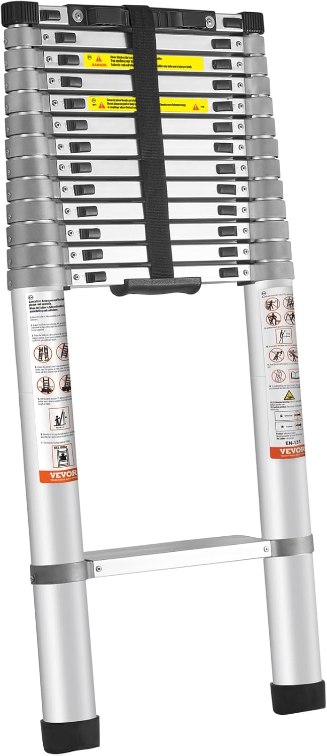 VEthtVOR Telescoping Ladder Aluminum Extension Step Multi-purpose Portable