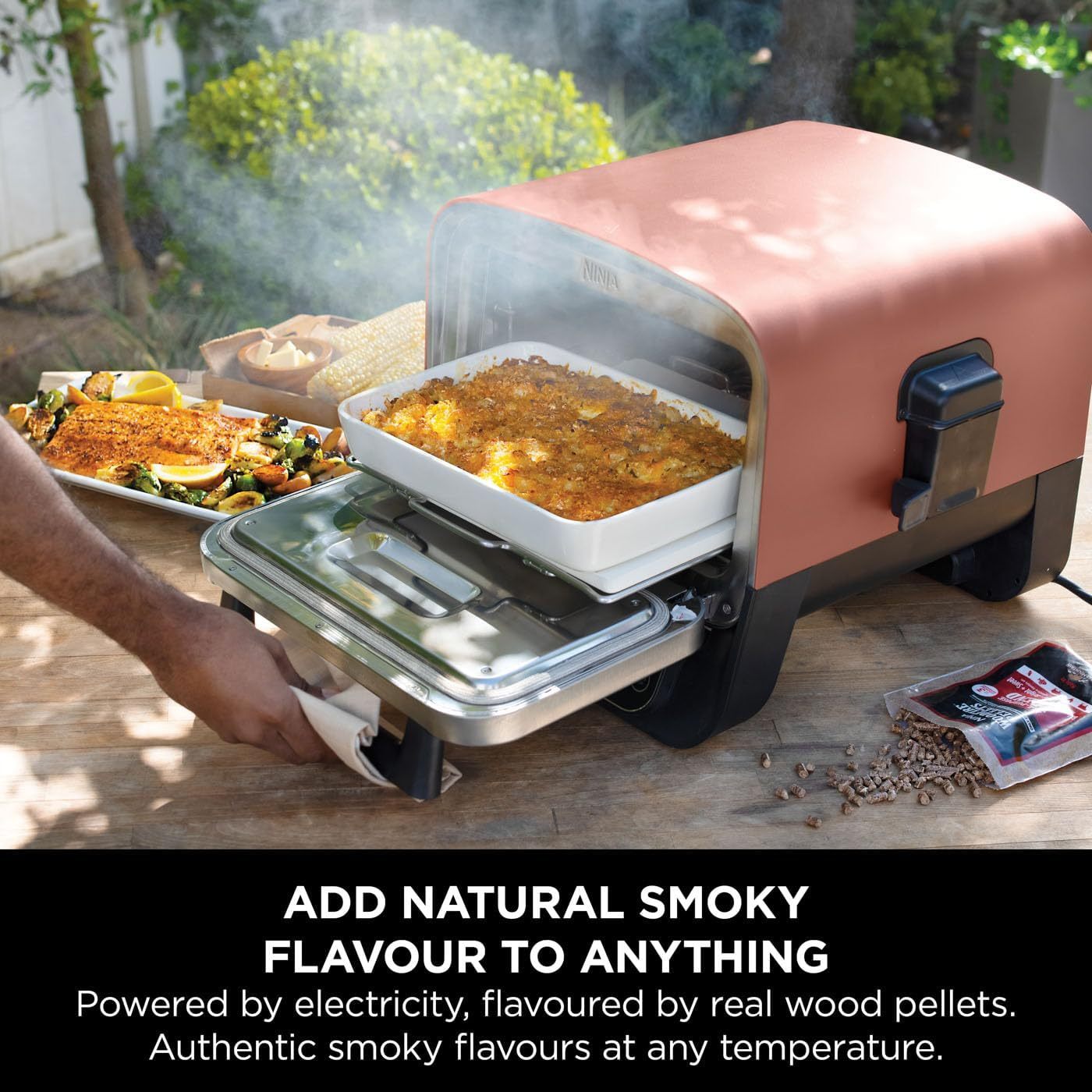 Ninthtja Woodfire Electric Oven 8-in-1 Pizza Oven