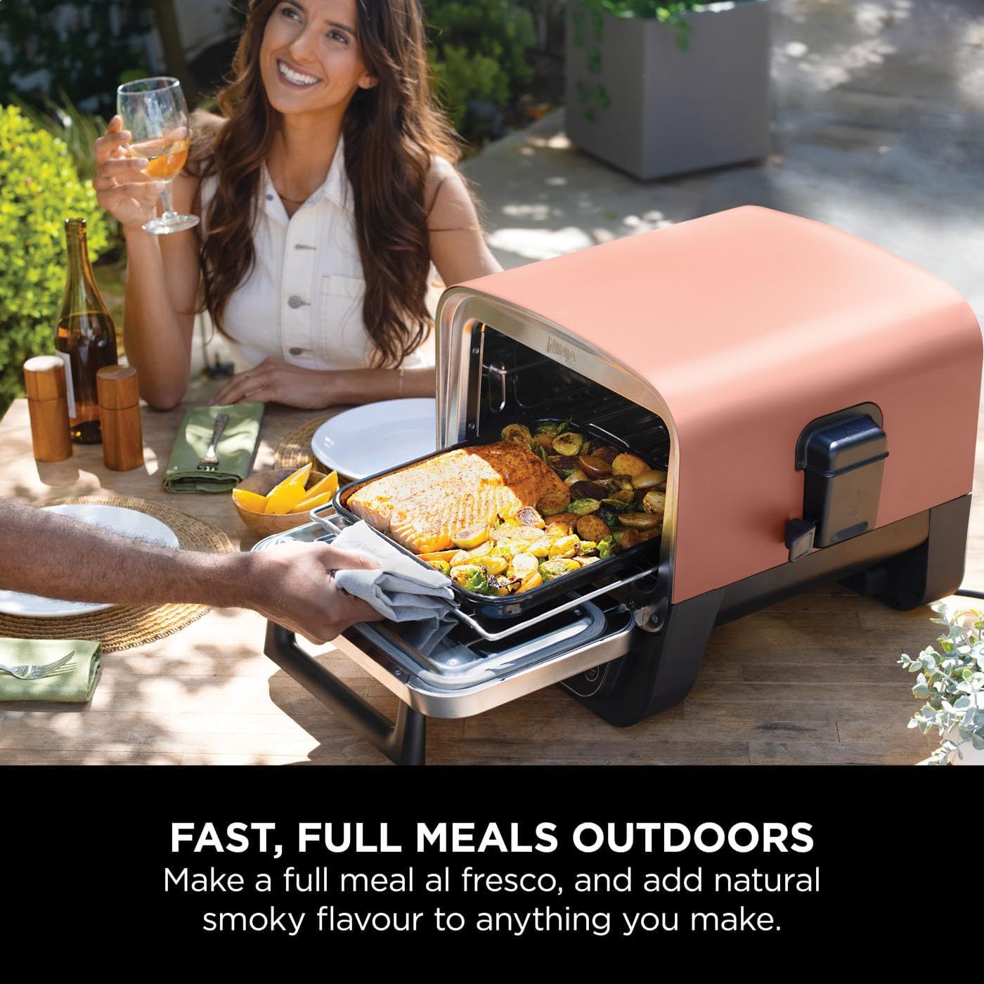Ninthtja Woodfire Electric Oven 8-in-1 Pizza Oven
