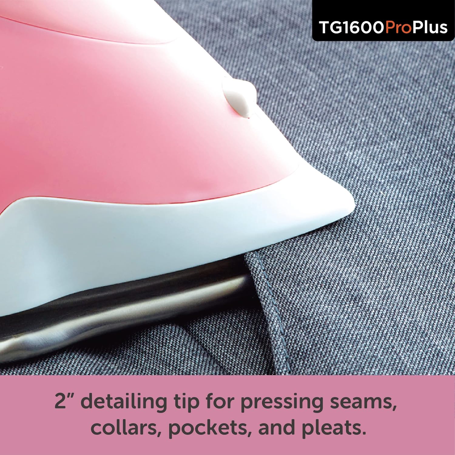 Oliso TG1600 Pro Plus 1800 Watt SmartIron with Auto Lift - for Clothes, Sewing, Quilting and Crafting Ironing | Diamond Ceramic-Flow Soleplate Steam Iron, Yellow