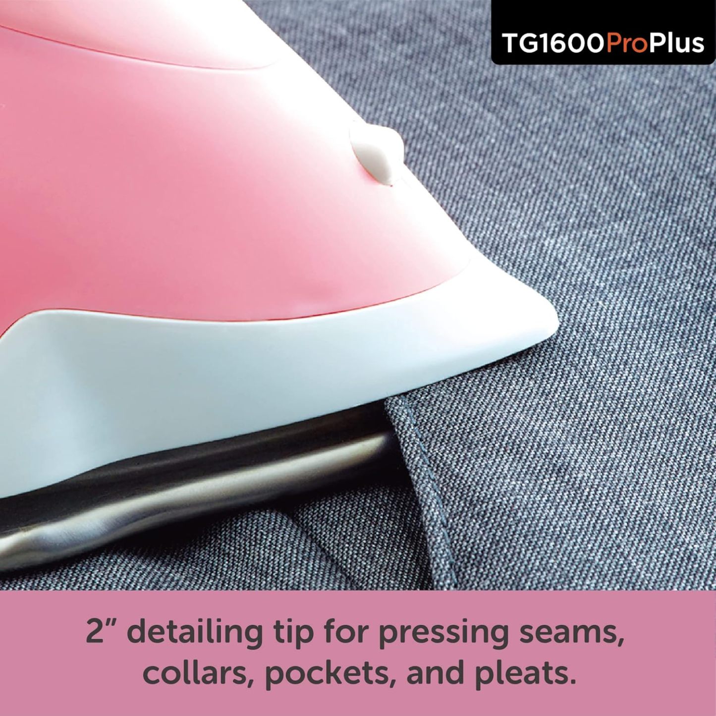 Oliso TG1600 Pro Plus 1800 Watt SmartIron with Auto Lift - for Clothes, Sewing, Quilting and Crafting Ironing | Diamond Ceramic-Flow Soleplate Steam Iron, Yellow