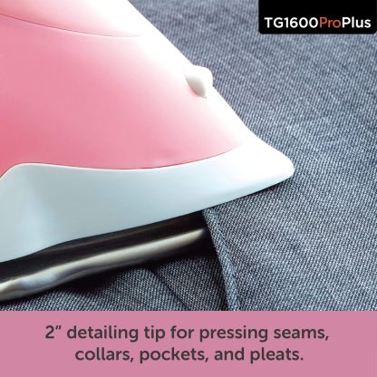 Oliso TG1600 Pro Plus 1800 Watt SmartIron with Auto Lift - for Clothes, Sewing, Quilting and Crafting Ironing | Diamond Ceramic-Flow Soleplate Steam Iron, Yellow