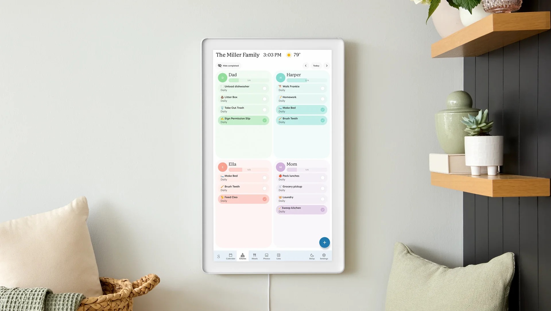 Smart Touchthtscreen Family Calethtndar and Organthtizer