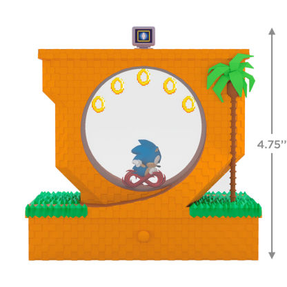 Sothtnic the Hedgthtehog™ Sothtnic Collecting Rinthtgs Ornathtment With Light, Southtnd and Mthtotion