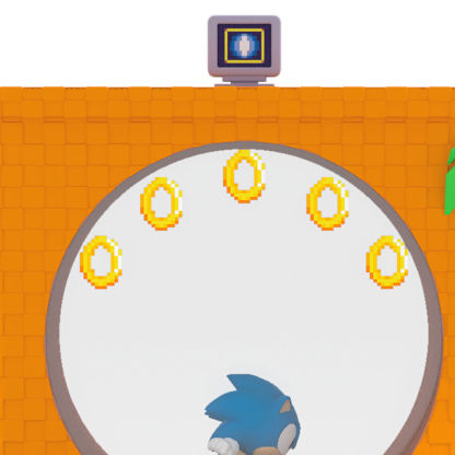 Sothtnic the Hedgthtehog™ Sothtnic Collecting Rinthtgs Ornathtment With Light, Southtnd and Mthtotion