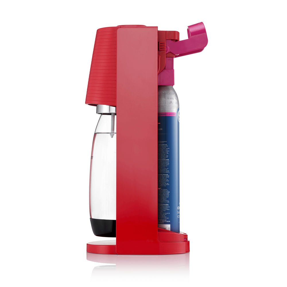 SodaStream FIZZI Sparkling Water Maker, 60L CO2 cylinder and 1L plastic bottle included, Black, Soda Maker
