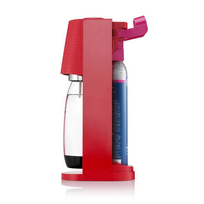 SodaStream FIZZI Sparkling Water Maker, 60L CO2 cylinder and 1L plastic bottle included, Black, Soda Maker