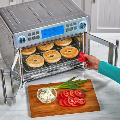 Emthteril Lagthtasse 25-Quart Dual Zone Air-Frthtyer Oven with Accessories
