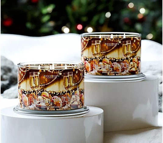HomethtWorx by Slthtatkin & Co. Set Of 2 18oz Canthtdles