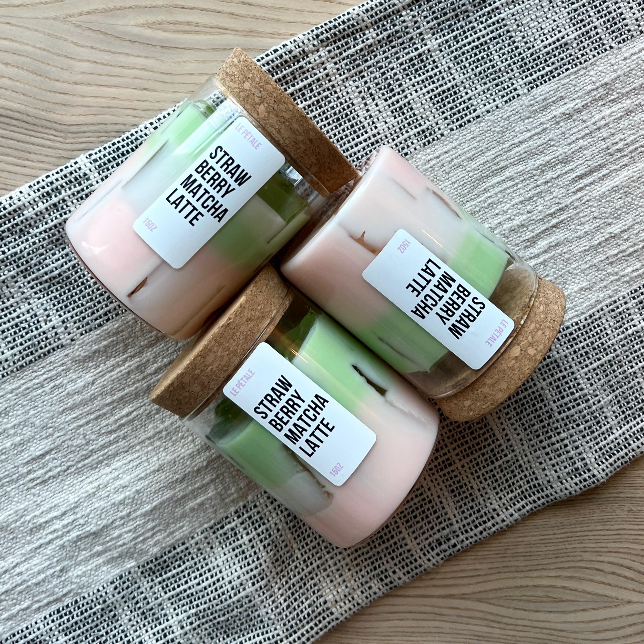 Limited Time Summer Sale - Iced Latte Coffee Scented Handmade Candle Ice Cube Design
