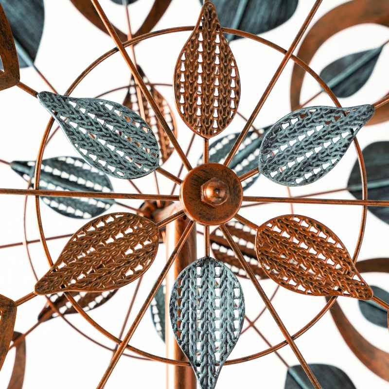 Copper Lotus Wind Spinner