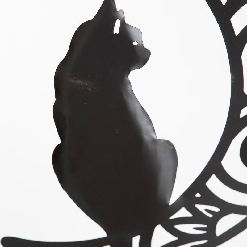 Black Cat Crescent Moon Mobile