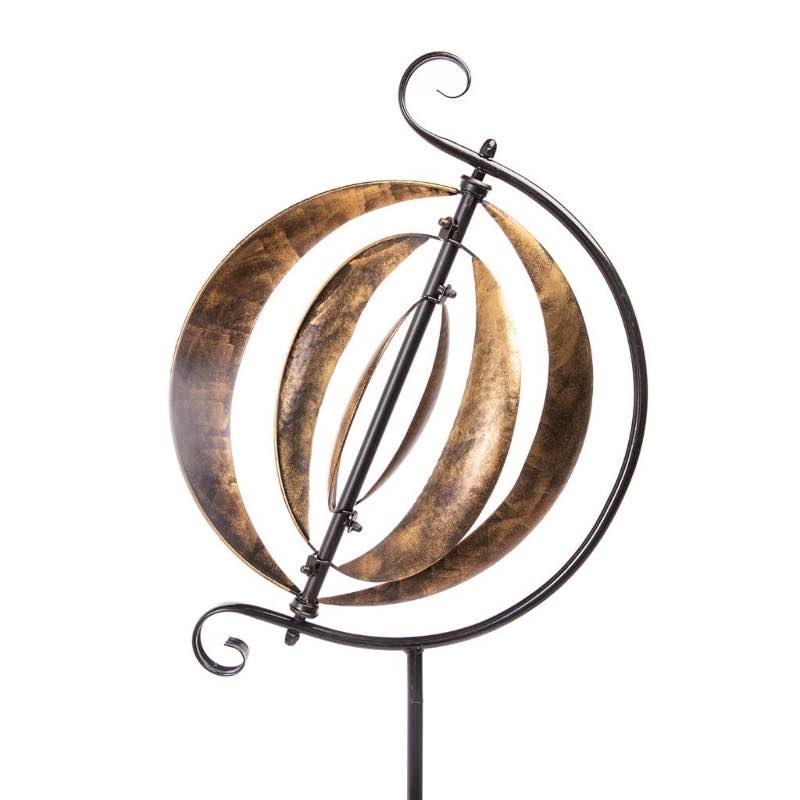 Three-Ring Galactic Metal Wind Spinner - View 4