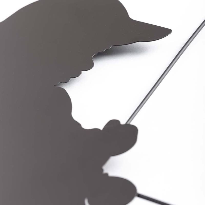 Boy Fishing Silhouette Metal Garden Stake - View 5