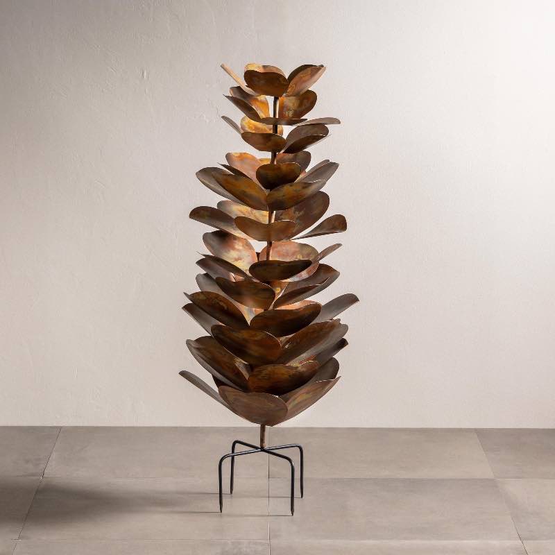 Large Metal Pinecone Garden Sculpture - View 8