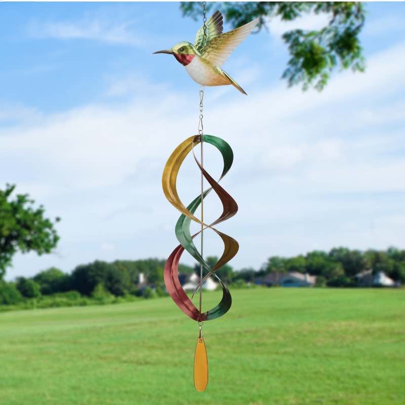 Hummingbird Hanging Wind Spinner - View 2