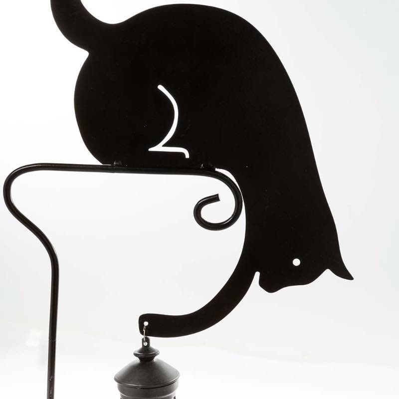 Solar Lighted Cat Garden Stake - View 4