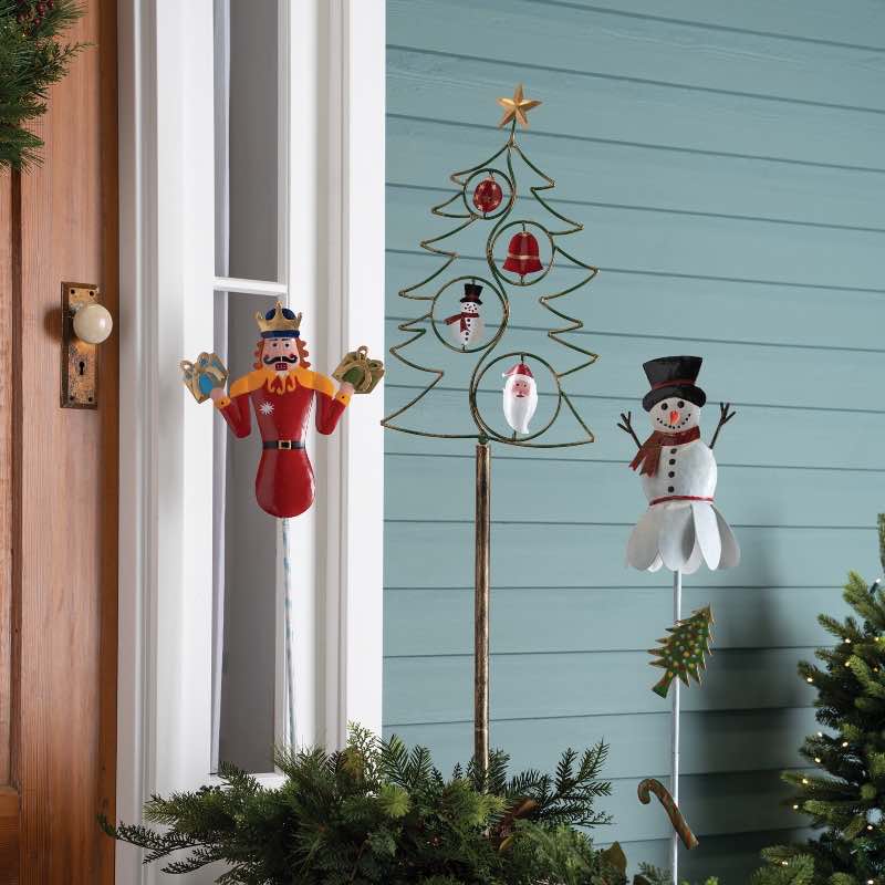 Snowman Spinner Stake - View 3
