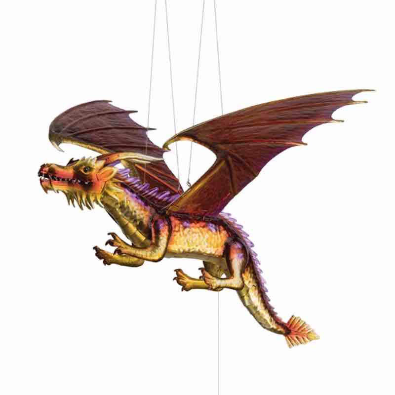 Metal Flying Dragon Mobile - View 4