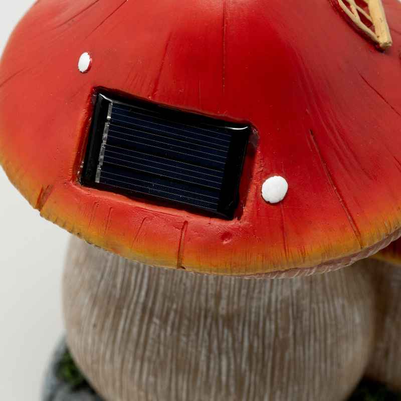 Solar Lighted Mushroom Fairy House - View 5