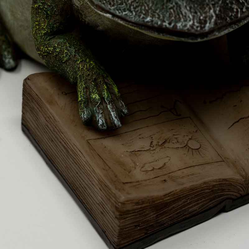 Frog Reading Solar Lighted Book Statue - View 6