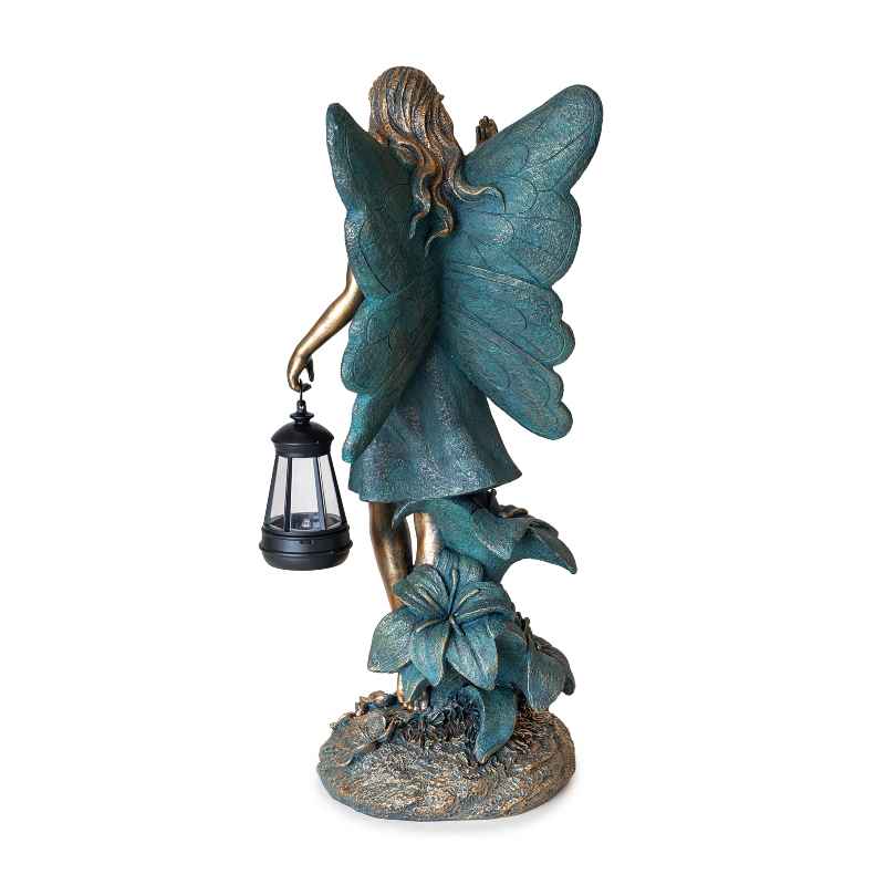 Fairy Statue Holding Solar Lantern - View 5