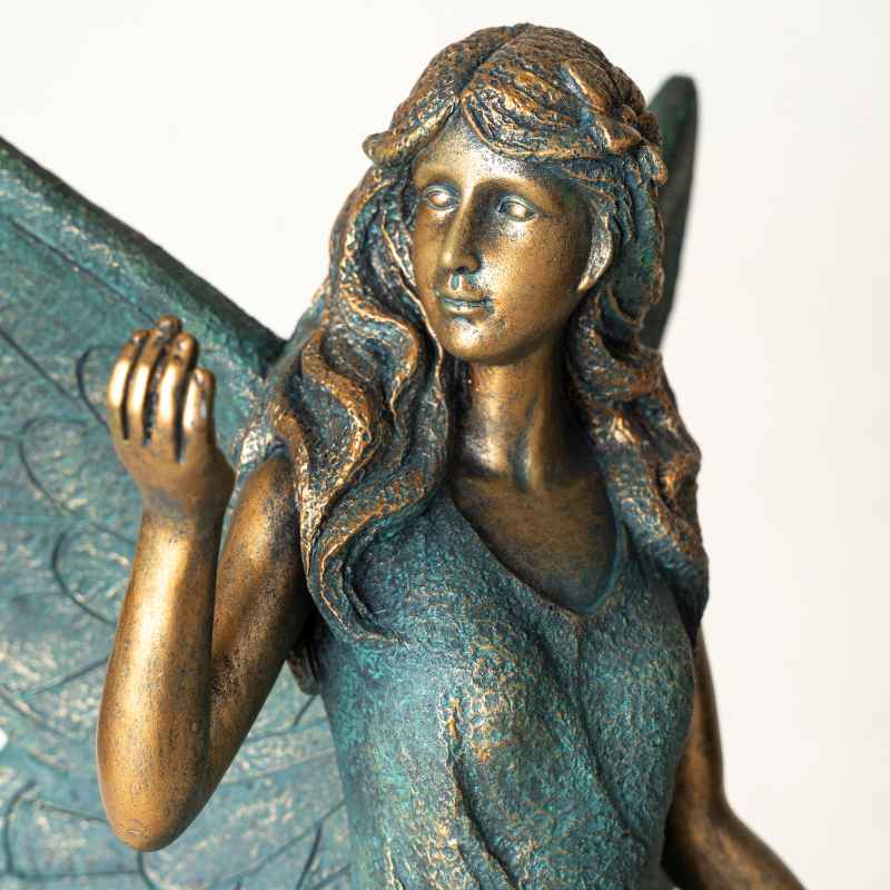 Fairy Statue Holding Solar Lantern - View 6