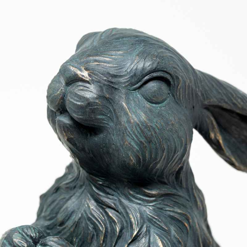 Rabbit Statue Holding Solar Lantern - View 6