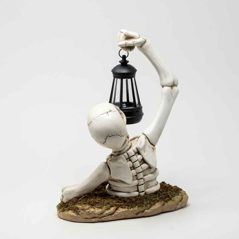 Solar Skeleton Groundbreaker Holding Lantern - View 4