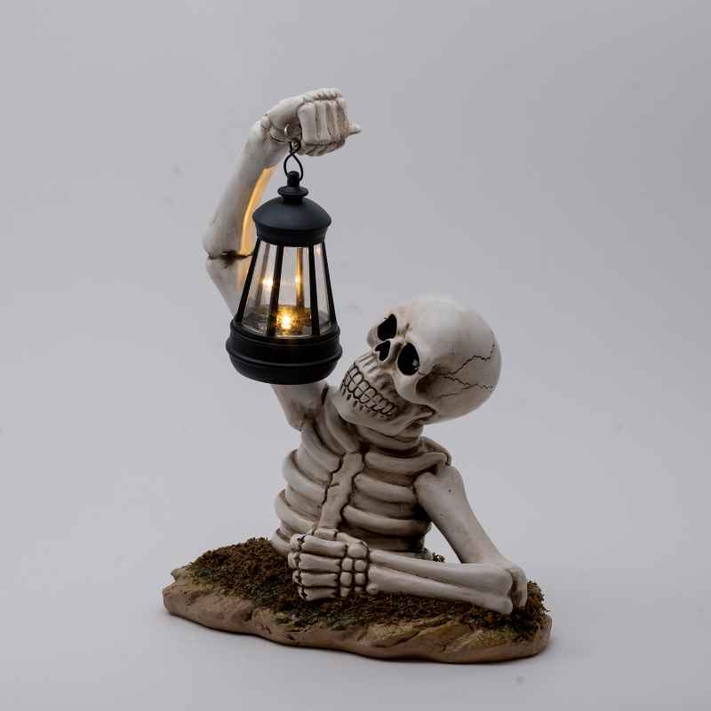 Solar Skeleton Groundbreaker Holding Lantern - View 5