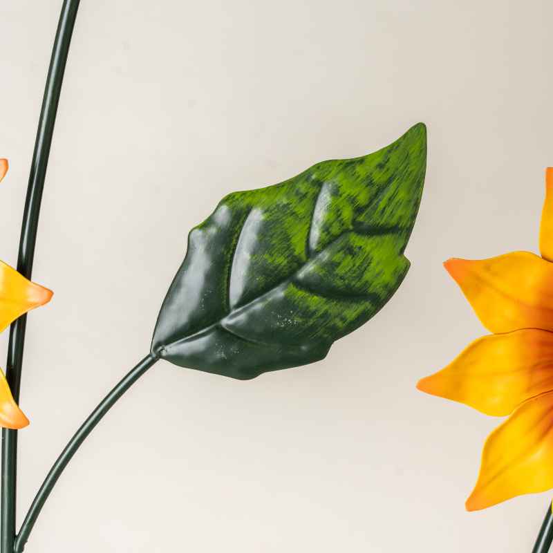 Metal Sunflowers Fence Accent - View 5