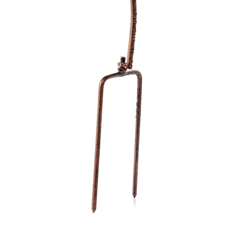 Metal Leaf Trellis with Blue Wind Chime - View 8