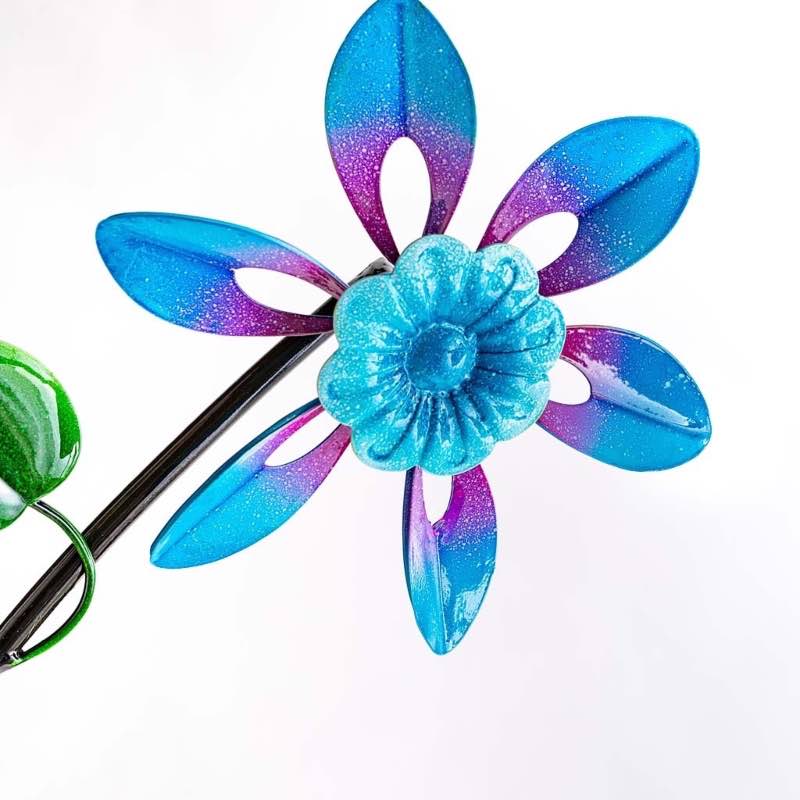 Colorful Spinning Flowers Garden Stake and Wind Spinner - View 6