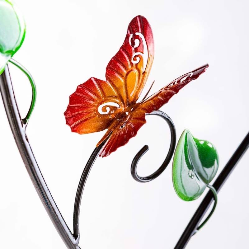 Colorful Spinning Flowers Garden Stake and Wind Spinner - View 7